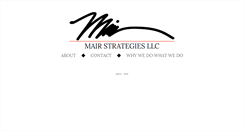 Desktop Screenshot of mairstrategies.com